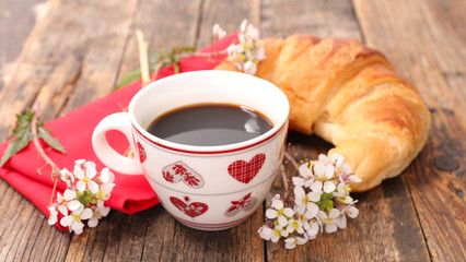 coffee and croissant