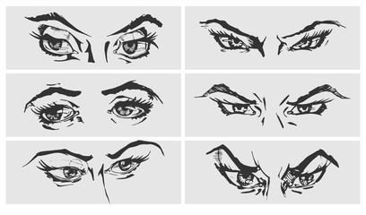 illustration of eyes