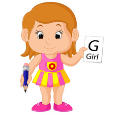 girl writing a letter