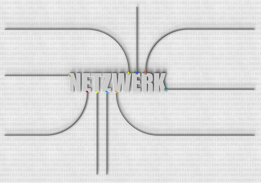 Netzwerk Typo Leitung H