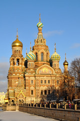 Fototapeta na wymiar St Petersburg, The Church of Our Savior on Spilled Blood