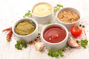 assorted sauce