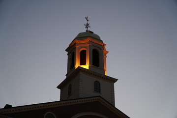 Fototapeta na wymiar Faneuil Hall Tower at dusk