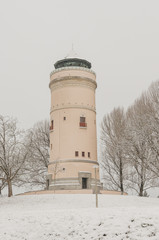 Basel, Basel-Stadt, Stadt, Bruderholz, Wasserturm, Turm, Spazierweg, Wanderweg, Wintertag, Winterspaziergang, Winter, Schweiz