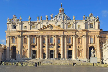 Fototapeta na wymiar St. Peter's Basilica, Vatican City, Rome
