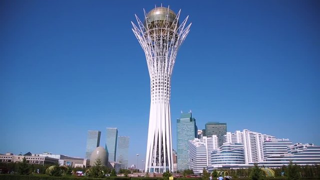 Baiterek tower in the capital of Kazakhstan, Astana