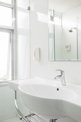 Naklejka na ściany i meble white washbasin