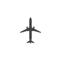 Simple flat airplane icon 