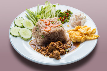 Shrimp paste fried rice