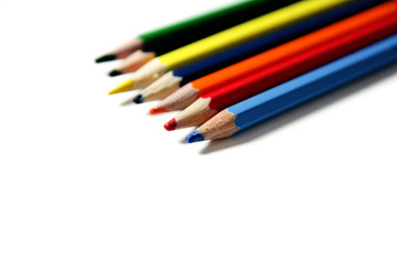 stationery pencil background set