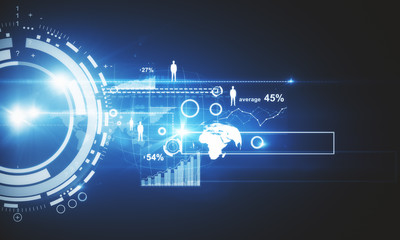 button with forex chart