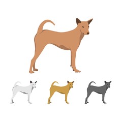 Vector Illustration of Dog Flat Design