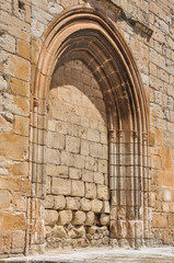 Deterioration of the artistic heritage, Church of Gumiel de Izán, Burgos, Spain