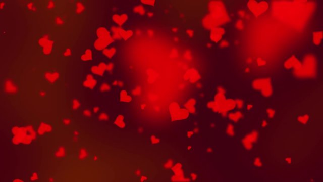 Valentinstag Hintergrund, fallende Herzen