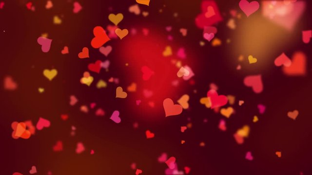 Valentinstag Hintergrund, fallende Herzen