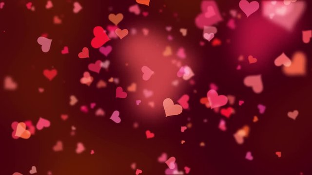 Valentinstag Hintergrund, fallende Herzen