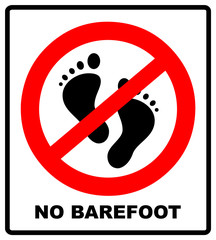 Do not step here sign vector illustration isolated on white background