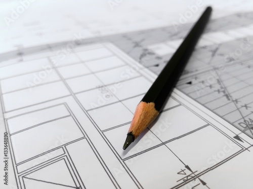 Architectedessinarchitectureplantravailtechniquecrayon