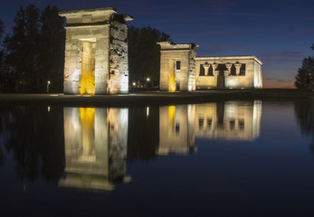Night at the Temple of Debod