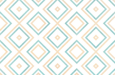 Fototapeta premium Watercolor geometrical pattern.