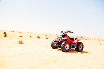 Quad Bike On Sand Dune
