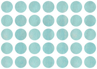Watercolor circles on white background.