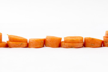 Carrot on white background