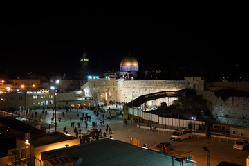 Fototapeta premium Hanukkah celebrations in Jerusalem
