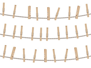 Wooden Clothespin Set