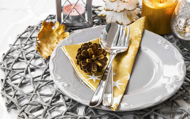 Festive Christmas table