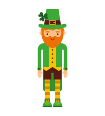 leprechaun irish character icon vector illustration design