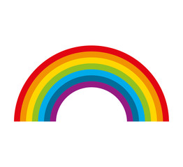 cute rainbow isolated icon vector illustration design