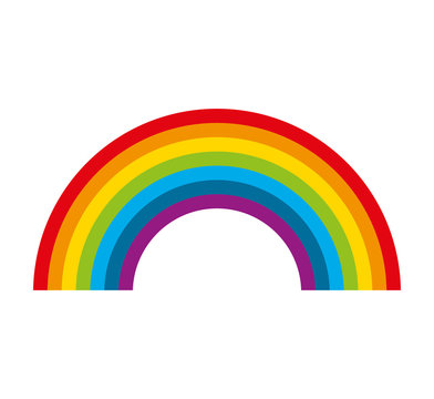 cute rainbow isolated icon vector illustration design