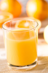 Orangensaft Glas