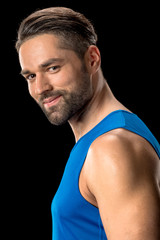 Fototapeta premium Athletic man in sportswear