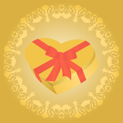 Box in heart shape
