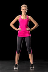 Sporty woman in sportswear