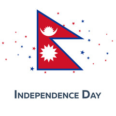 Independence day of Nepal. Patriotic Banner. Vector illustration.