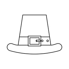 Irish elf hat icon vector illustration design