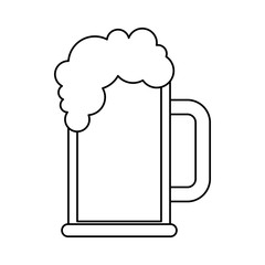 beer jar drink isolated icon vector illustration design
