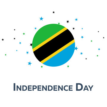 Independence day of Tanzania. Patriotic Banner. Vector illustration.