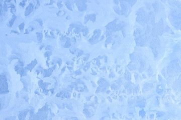 Ice pattern on window in winter as background