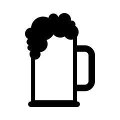 beer jar drink isolated icon vector illustration design
