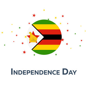 Independence day of Zimbabwe. Patriotic Banner. Vector illustration.