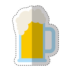 beer jar drink isolated icon vector illustration design