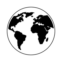 Obraz premium world planet earth icon vector illustration design