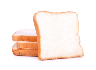 sliced bread isolated on white background