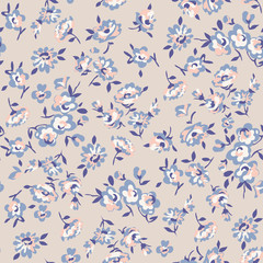 Little pastel flowers - seamless background