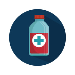 medicine bottle isolated icon vector illustration design