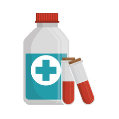 Obraz premium medicine bottle isolated icon vector illustration design